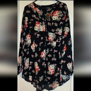 Torrid Challis Babydoll Blouse Plus Size 2XL